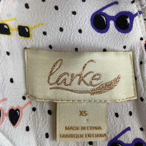 Anthropologie Larke Lucretia Sunglass Print Dress - size XS - Picture 5 of 7